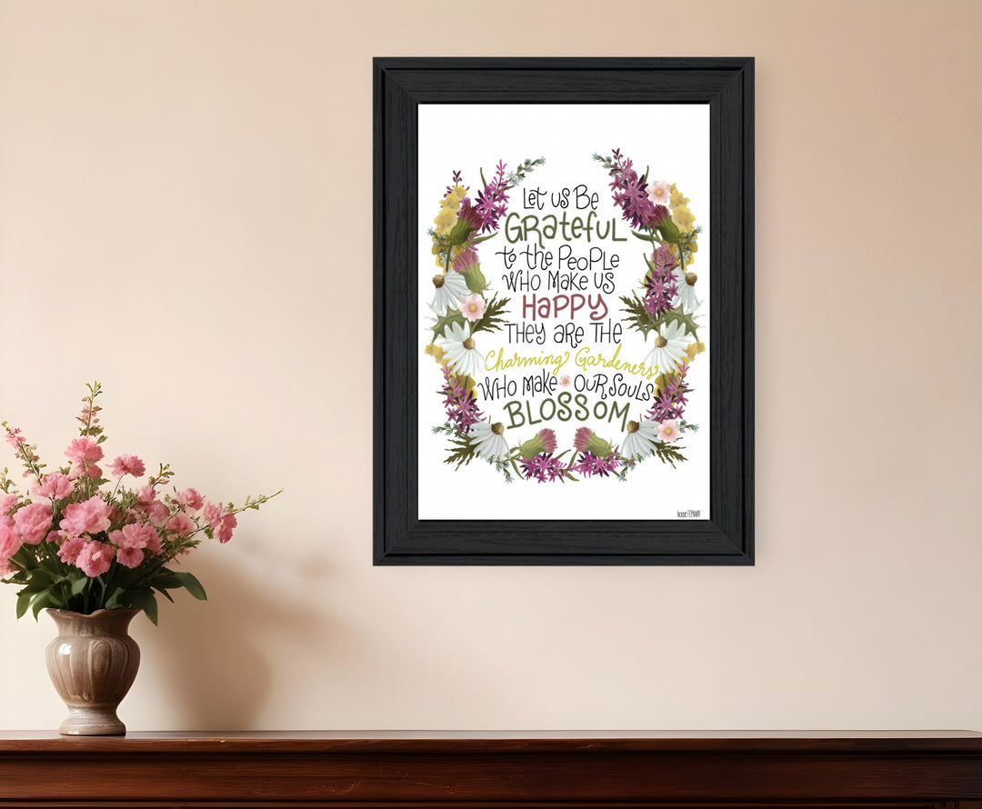 Charming Garden 3 White Framed Print Wall Art