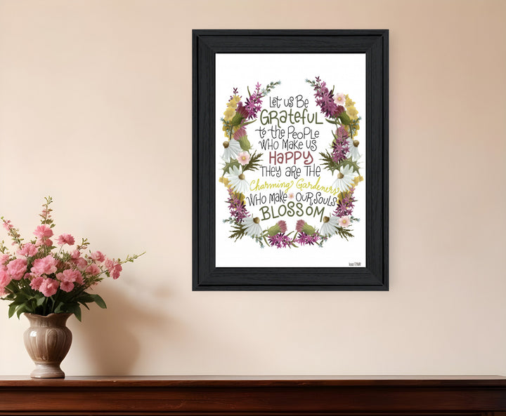 Charming Garden 3 White Framed Print Wall Art