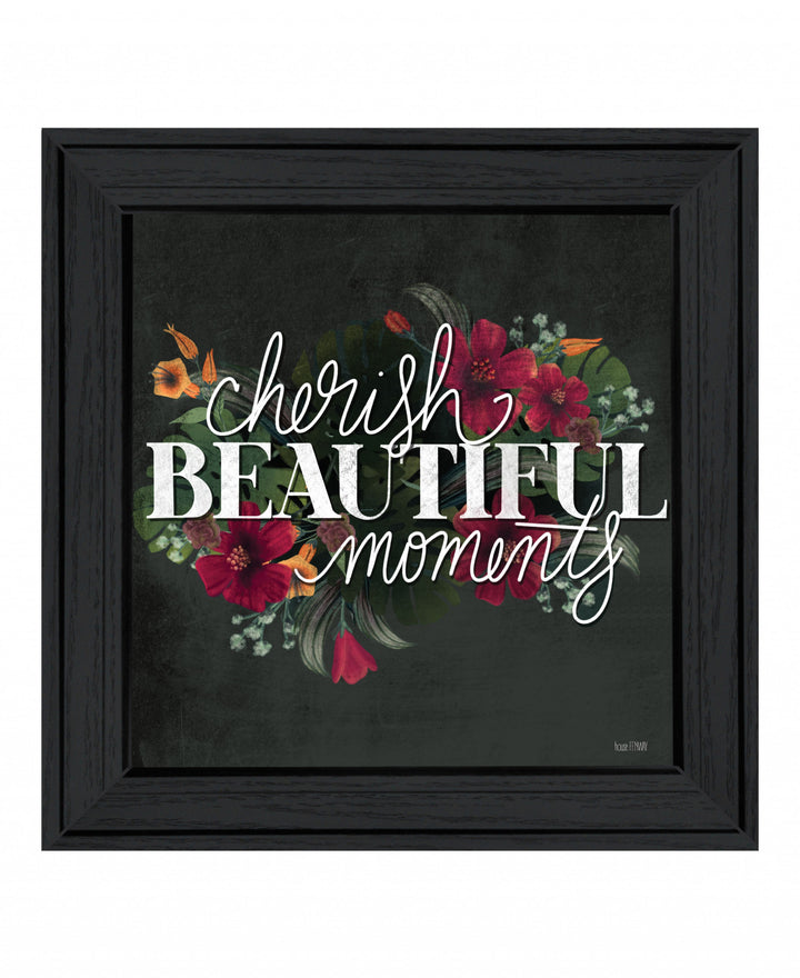 Cherish the Moments 3 Black Framed Print Wall Art