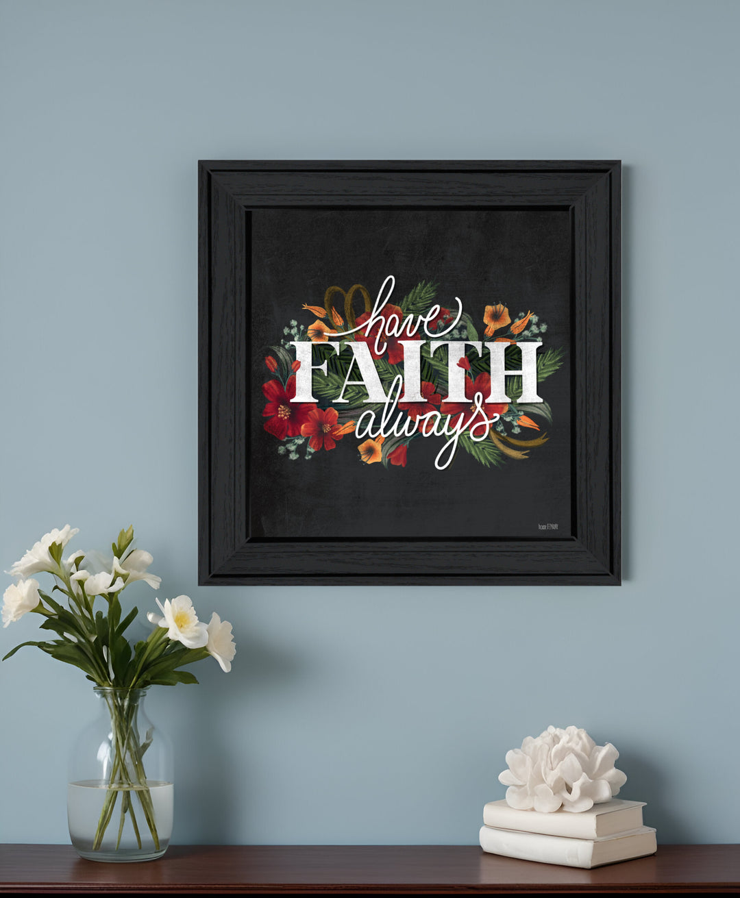 Have Faith 3 Black Framed Print Wall Art