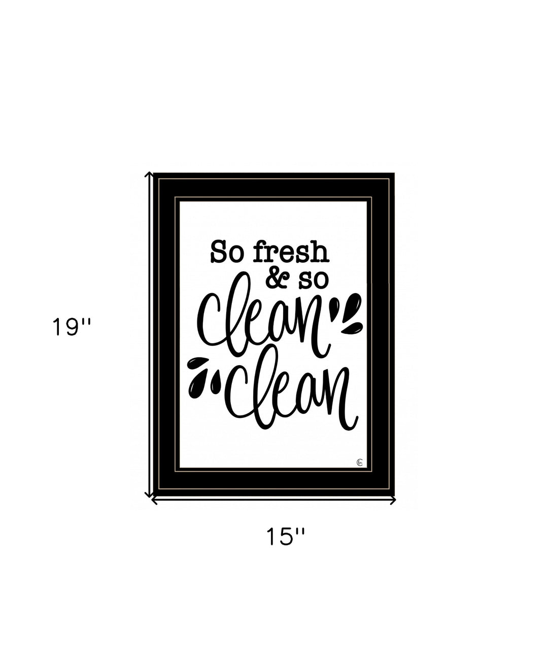 So Clean Clean 2 Black Framed Print Bathroom Wall Art