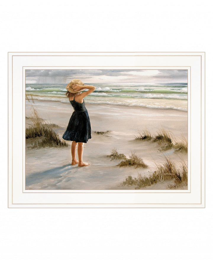 Black Dress 1 White Framed Print Wall Art