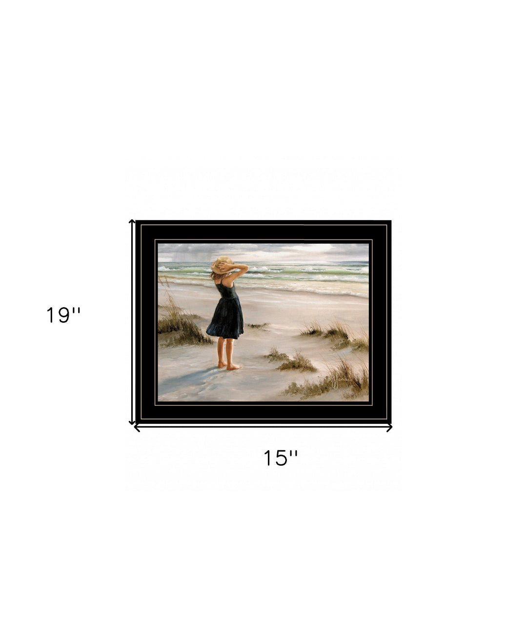 Black Dress 2 Black Framed Print Wall Art