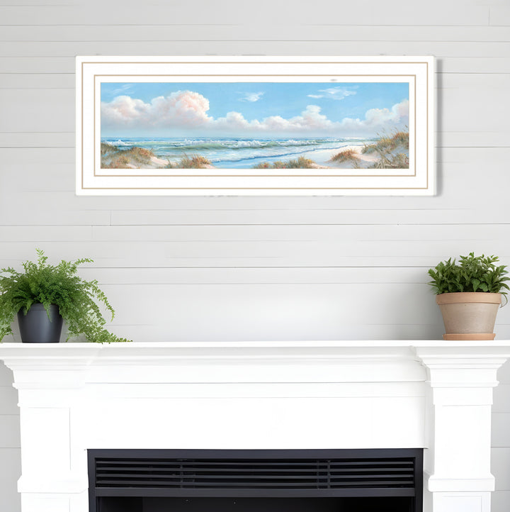 Seascape I 1 White Framed Print Wall Art