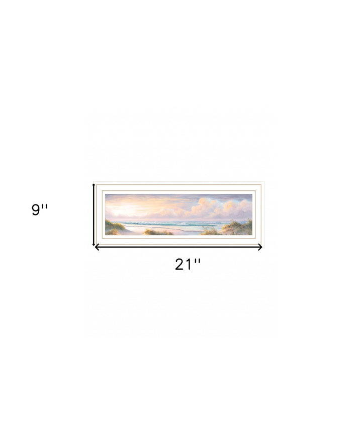 Seascape II 2 White Framed Print Wall Art