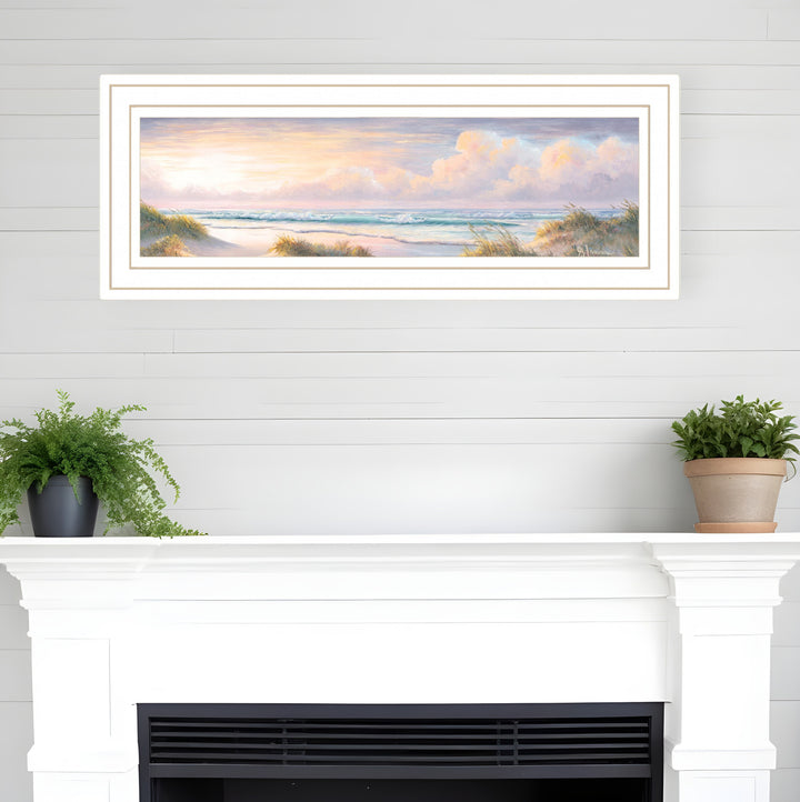 Seascape II 2 White Framed Print Wall Art