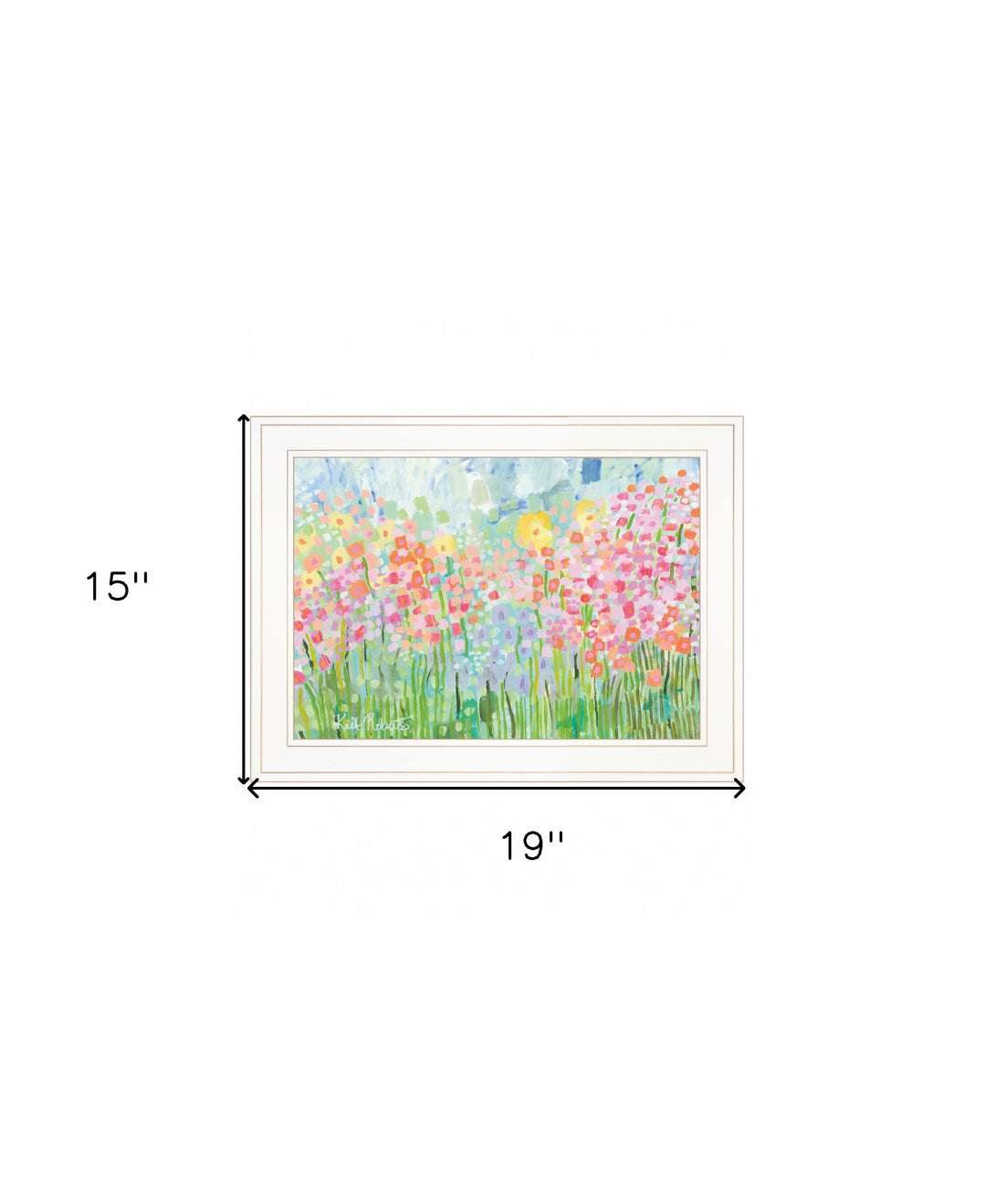 Growing Things NO 4 White Framed Print Wall Art