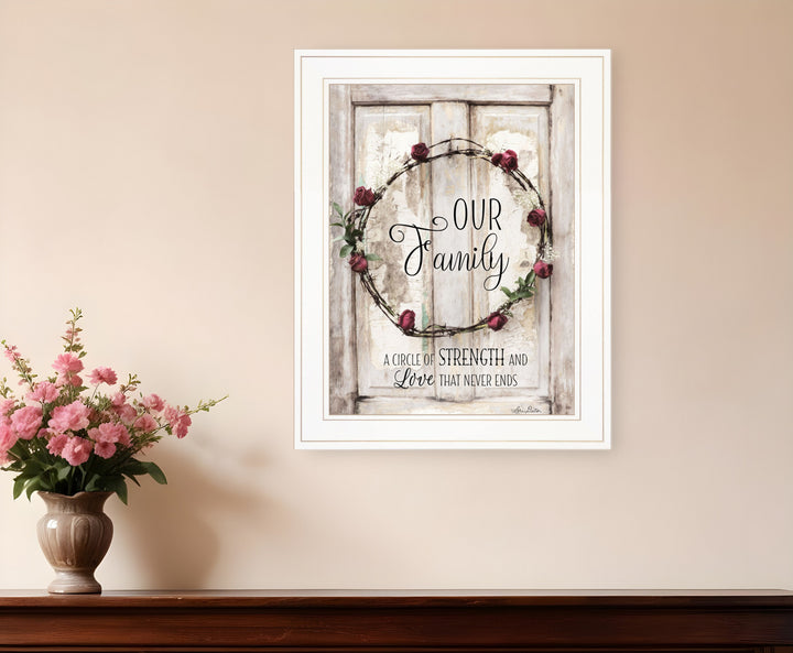 Our Family 1 White Framed Print Wall Art