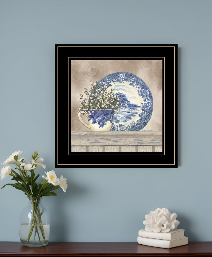 Farmhouse Blues II 3 Black Framed Print Wall Art