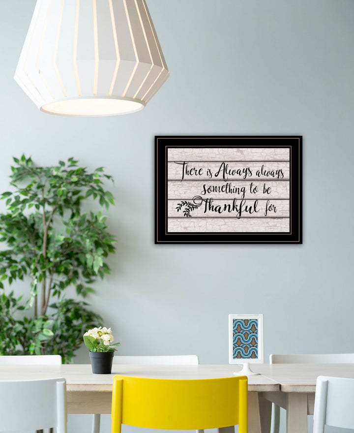 Always Thankful 3 Black Framed Print Wall Art