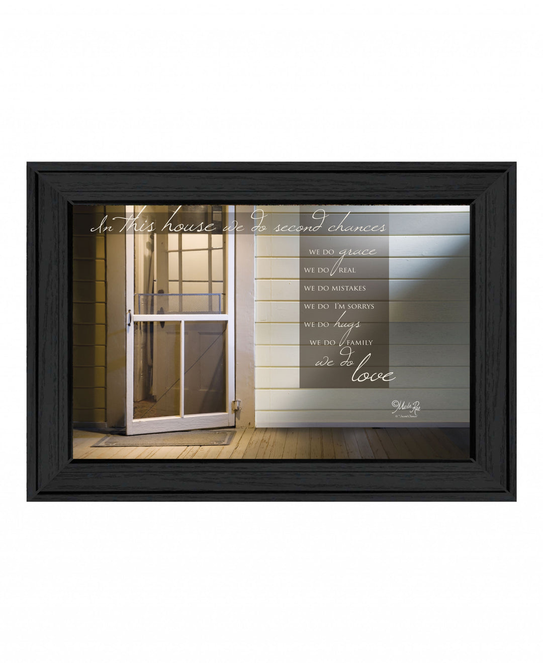 Second Chances 1 White Framed Print Wall Art