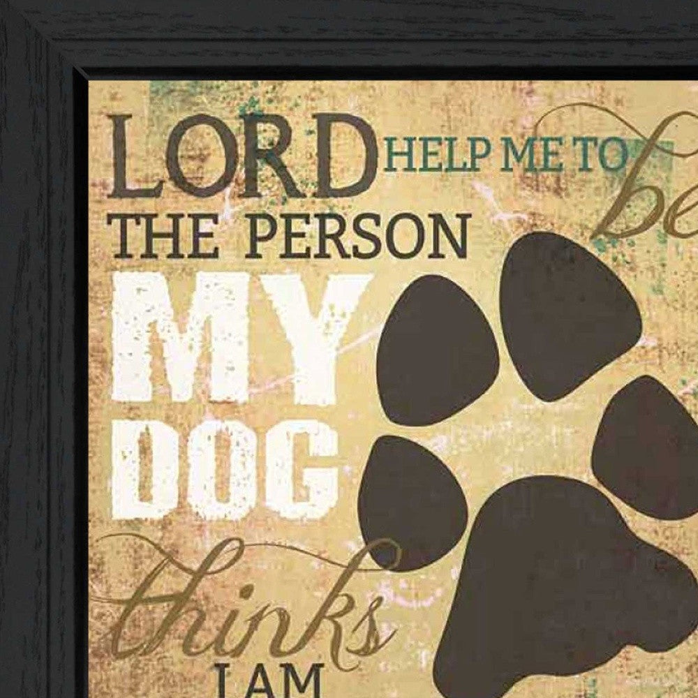 My Dog 2 Black Framed Print Wall Art