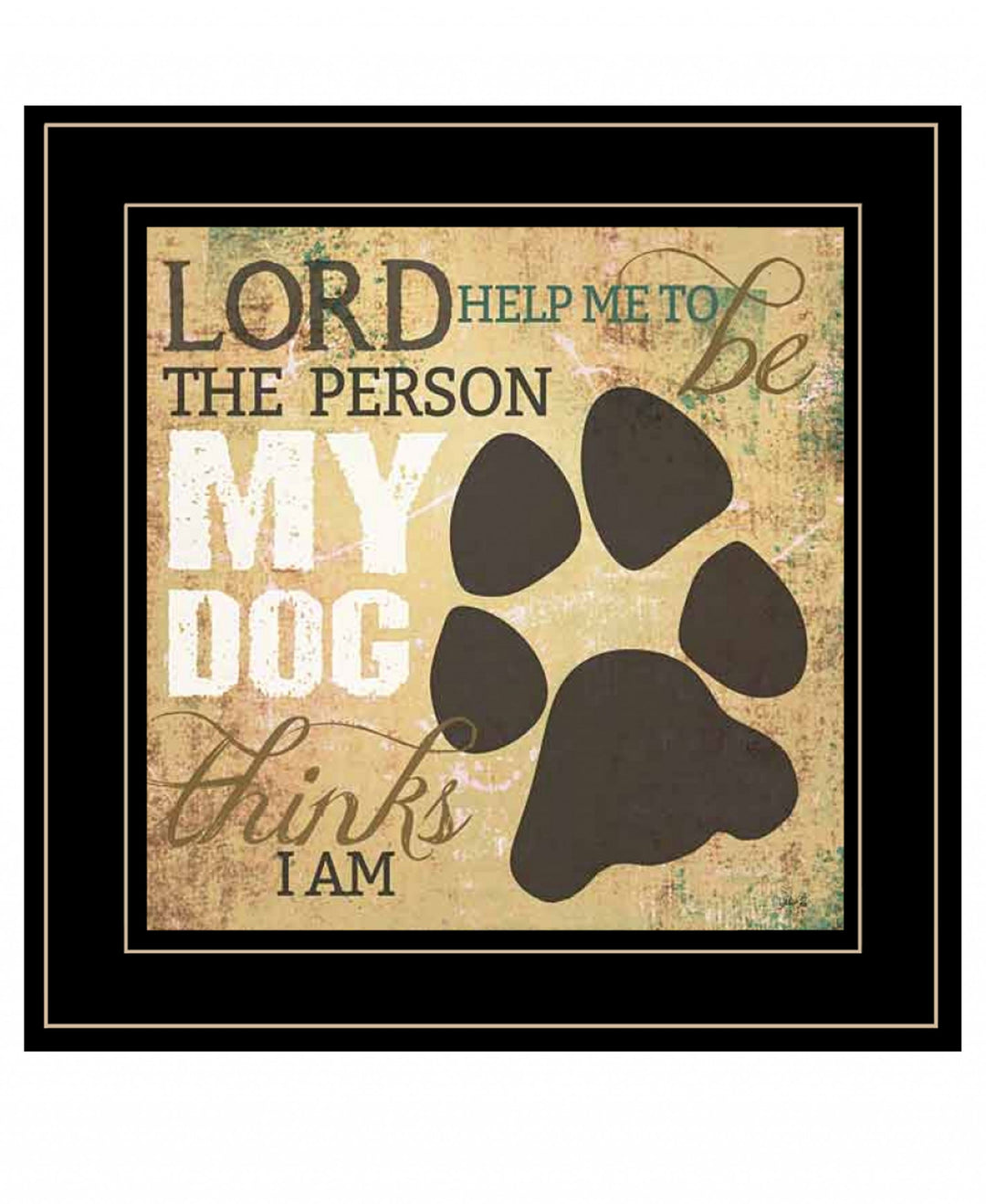 My Dog 2 Black Framed Print Wall Art