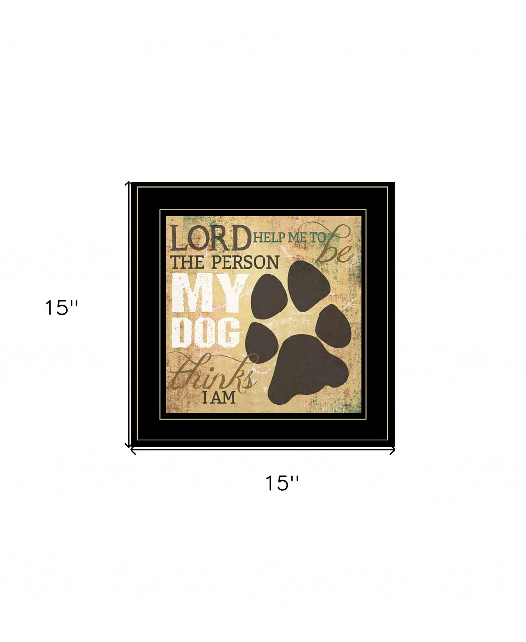 My Dog 2 Black Framed Print Wall Art