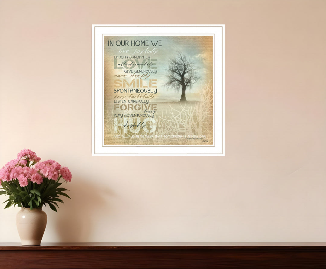 In Our Home 3 White Framed Print Wall Art