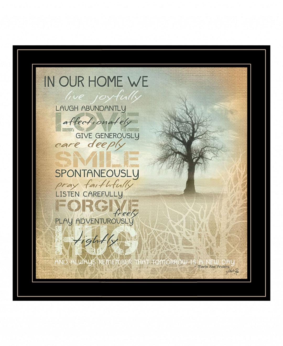 In Our Home 3 White Framed Print Wall Art