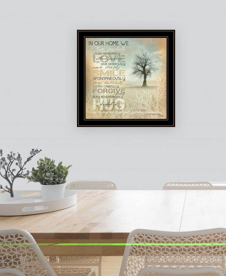 In Our Home 3 White Framed Print Wall Art