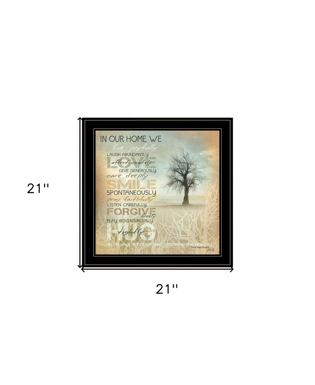 In Our Home 3 White Framed Print Wall Art