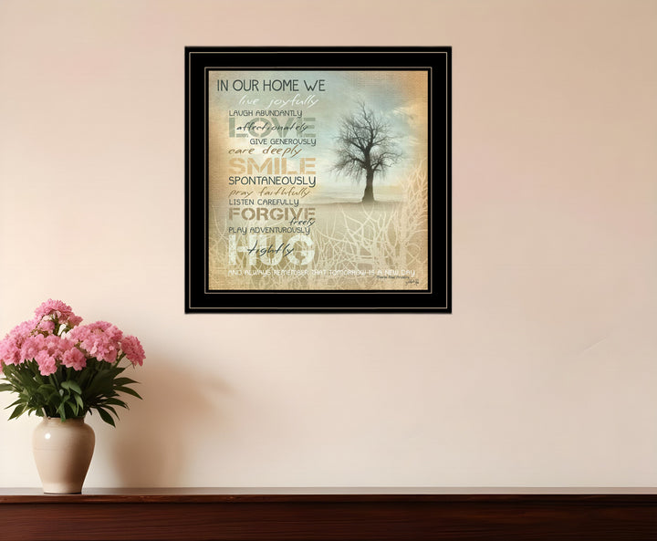 In Our Home 3 White Framed Print Wall Art