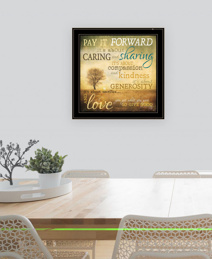 Meaning of Pay it Forward 1 White Framed Print Wall Art