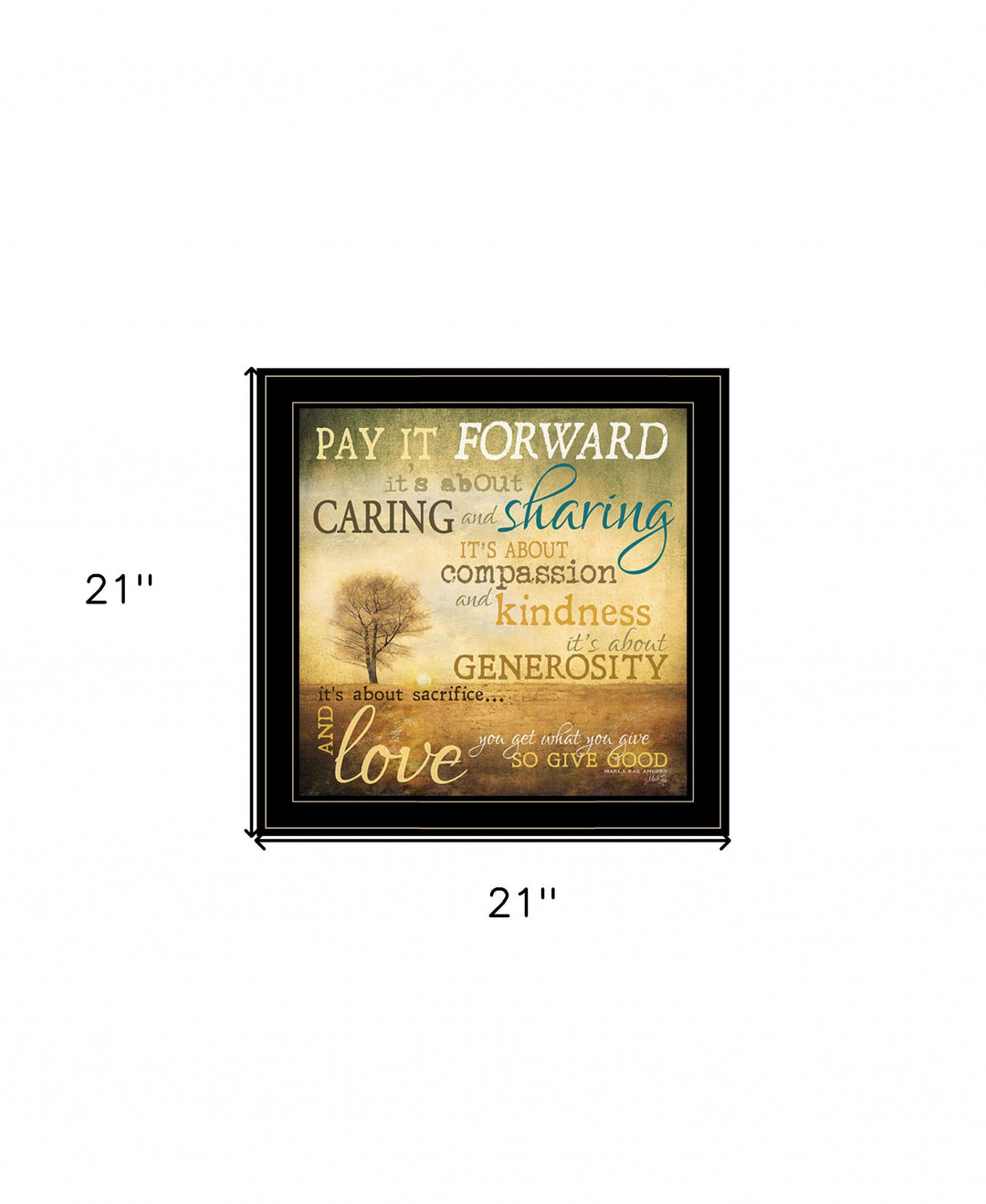 Meaning of Pay it Forward 1 White Framed Print Wall Art