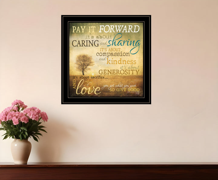 Meaning of Pay it Forward 1 White Framed Print Wall Art