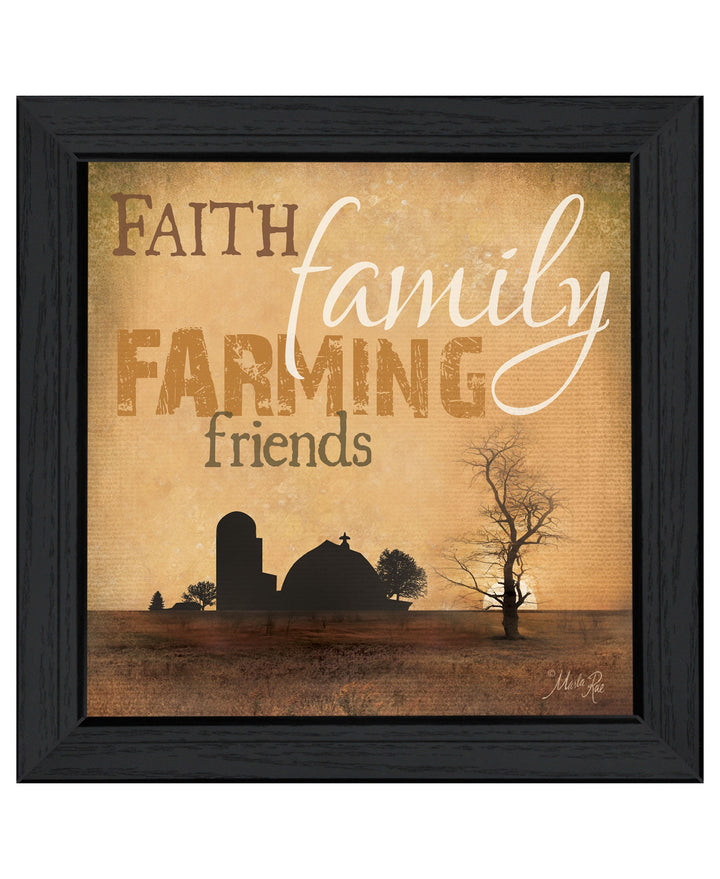 Farming 2 Black Framed Print Wall Art