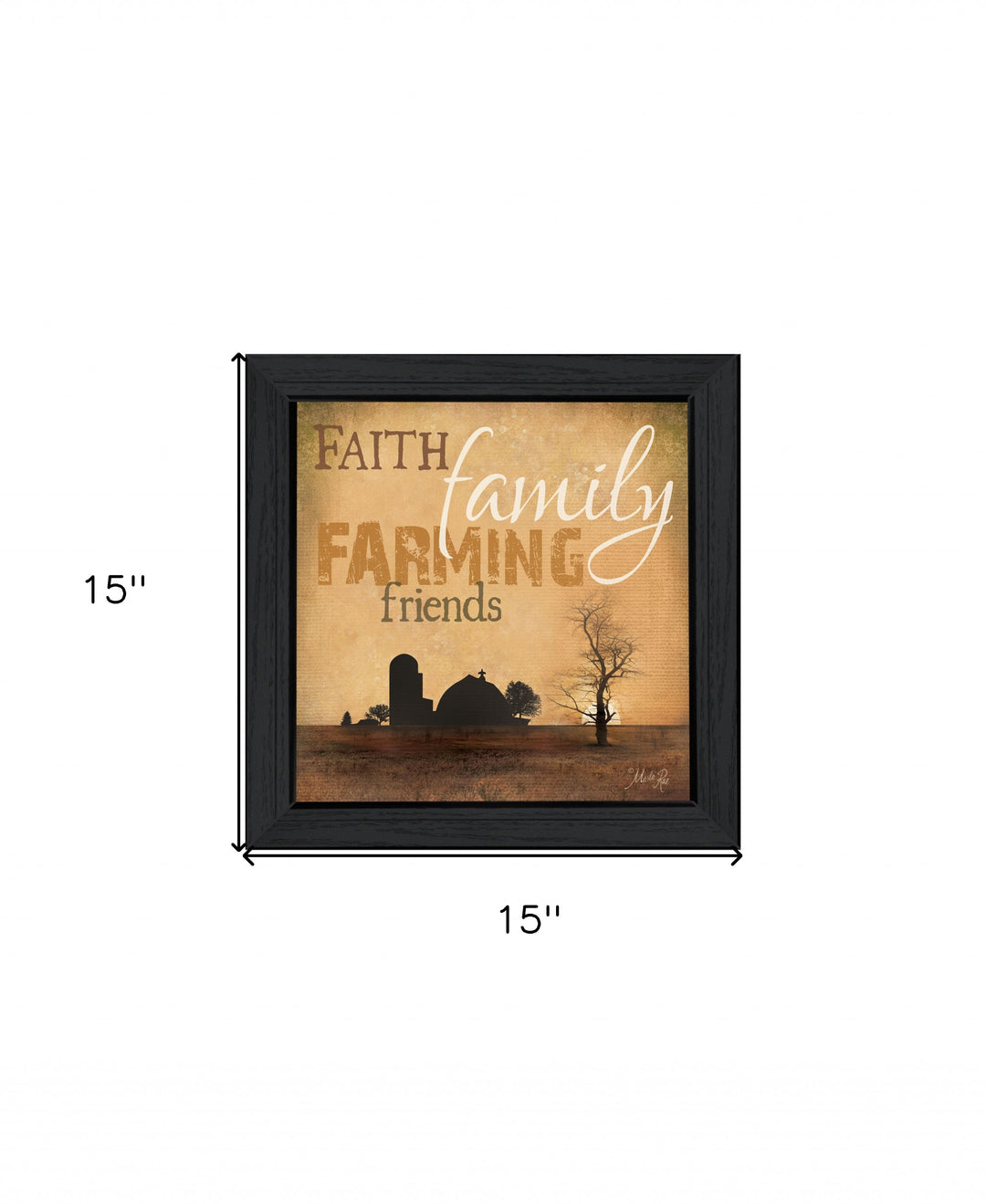 Farming 2 Black Framed Print Wall Art