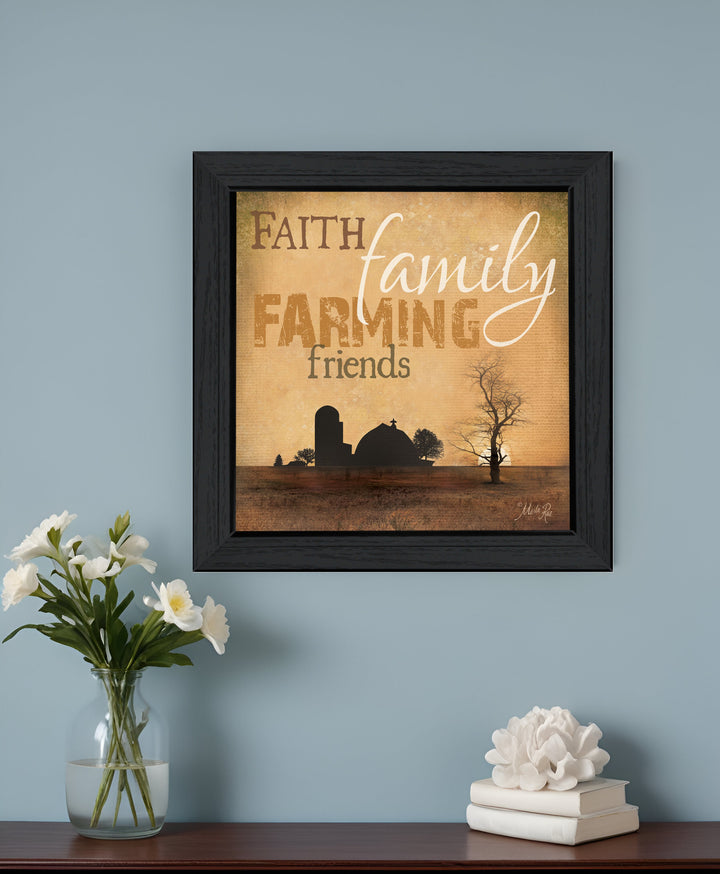 Farming 2 Black Framed Print Wall Art