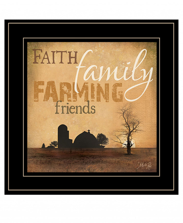 Farming 1 White Framed Print Wall Art