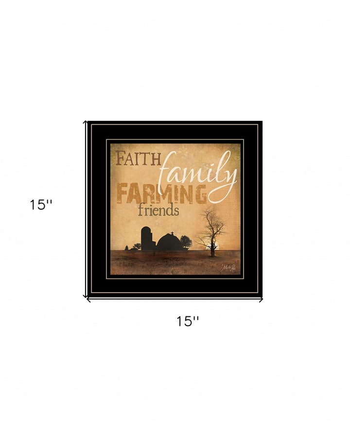 Farming 1 White Framed Print Wall Art