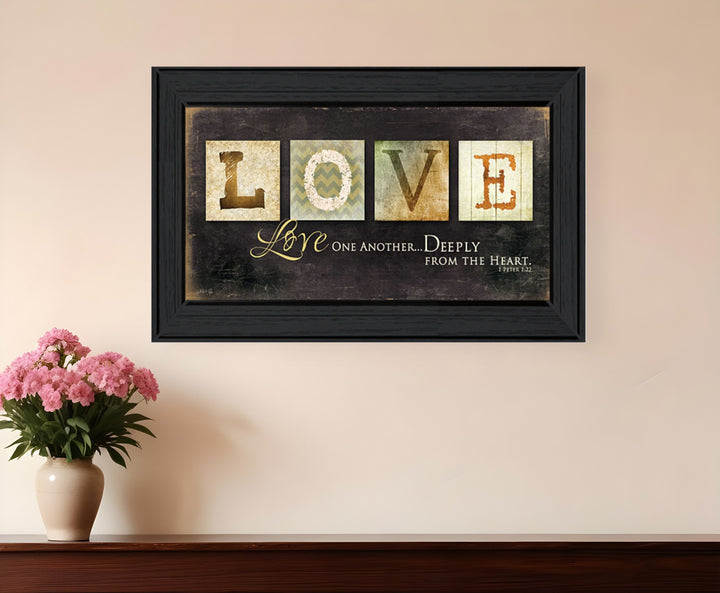 Love One Another 1 White Framed Print Wall Art