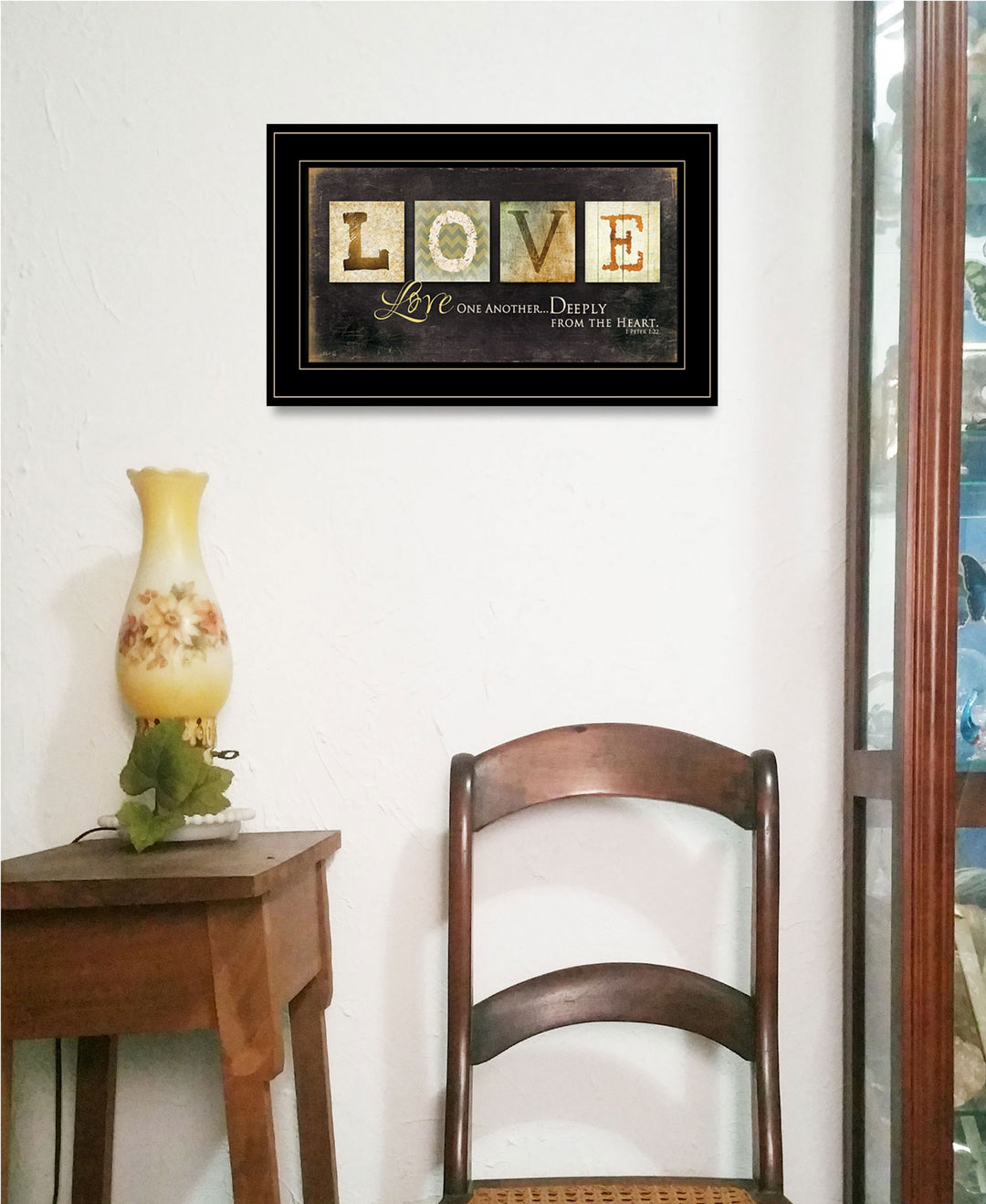 Love One Another 3 Black Framed Print Wall Art