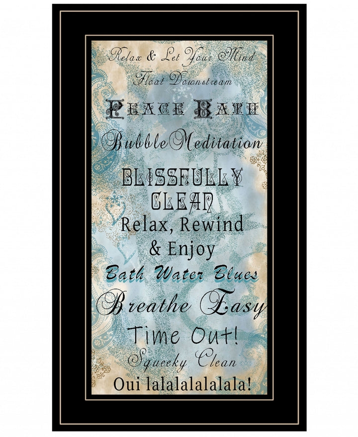 Paris Bath 2 Black Framed Print Bathroom Wall Art