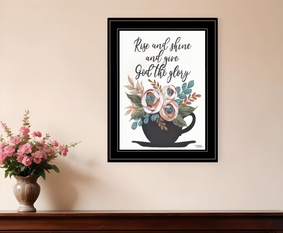 Rise and Shine 6 Black Framed Print Wall Art