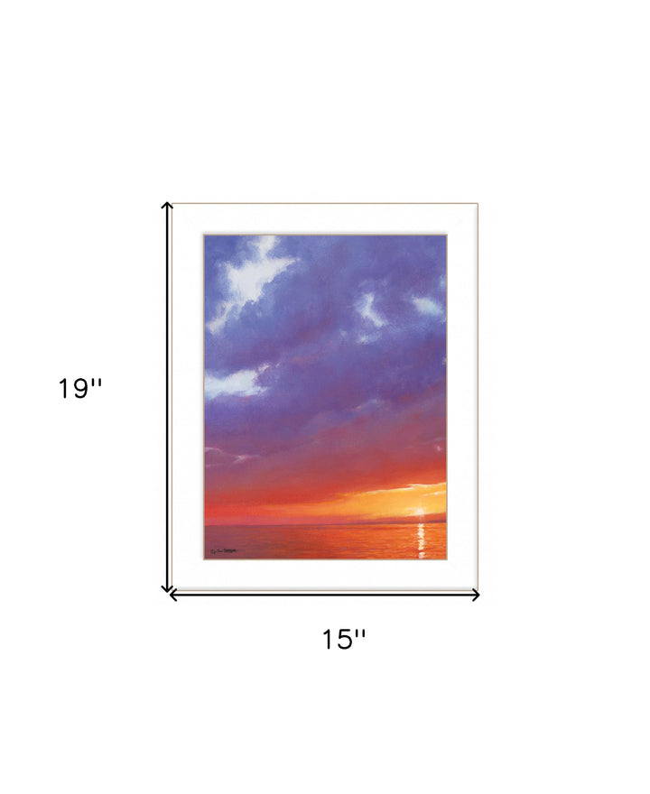 Certain Glow 1 White Framed Print Wall Art