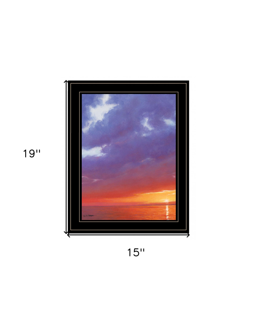 Certain Glow 1 White Framed Print Wall Art