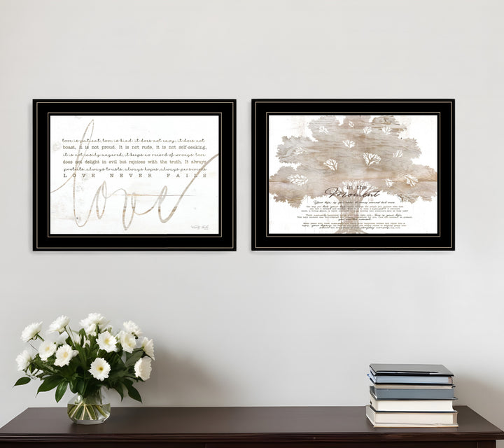 Set Of Two Love In the Moment White Framed Print Wall Art