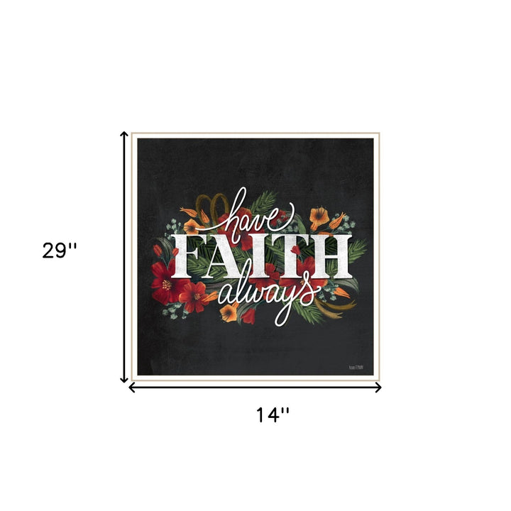 Set Of Two Cherish and Have Faith 1 Black Framed Print Wall Art