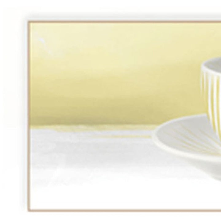 Set Of Two Teacups White Framed Print Kitchen Wall Art