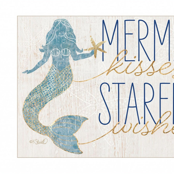 Set Of Two Two Mermaids 1 White Framed Print Wall Art