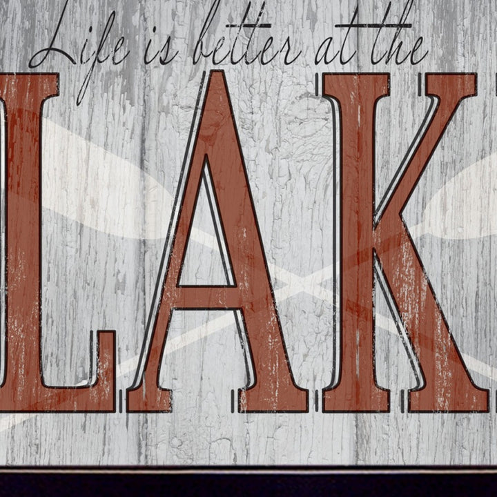 Set Of Two Lake Life is Better 2 Black Framed Print Wall Art