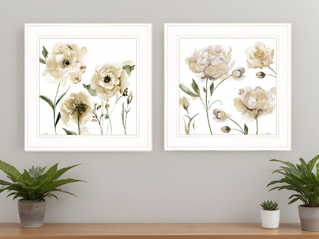 Set Of Two Brittany I and Sea II 1 White Framed Print Wall Art