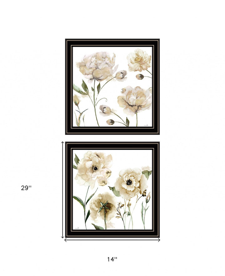 Set Of Two Brittany I and Sea II 2 Black Framed Print Wall Art