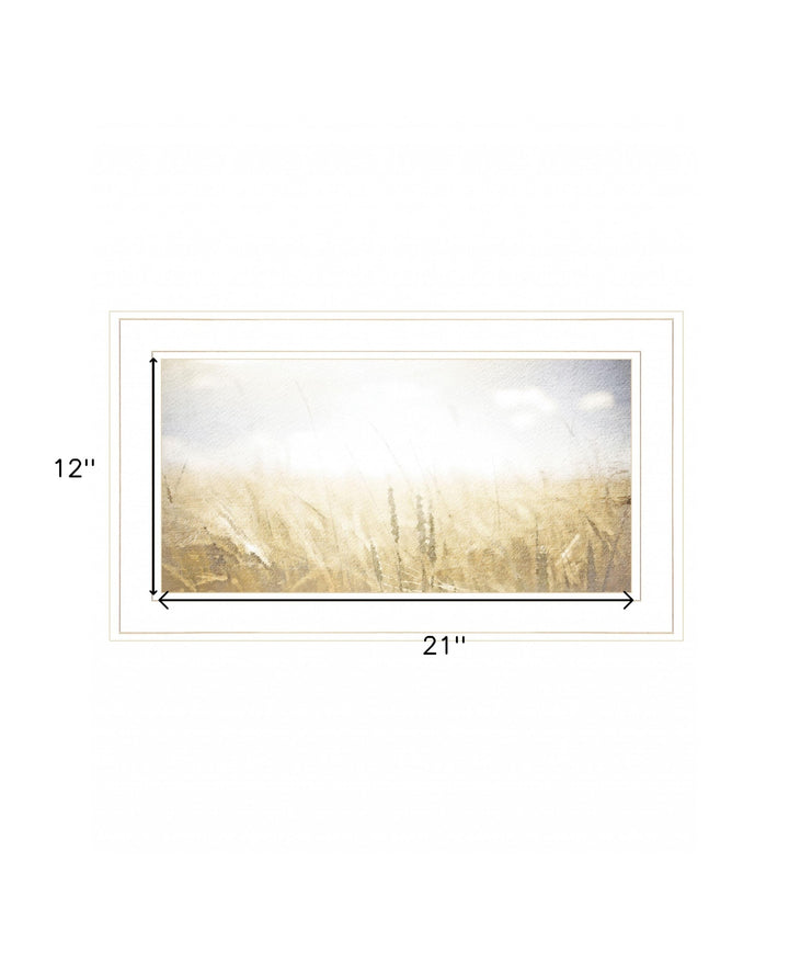 Fields of Gold 1 White Framed Print Wall Art