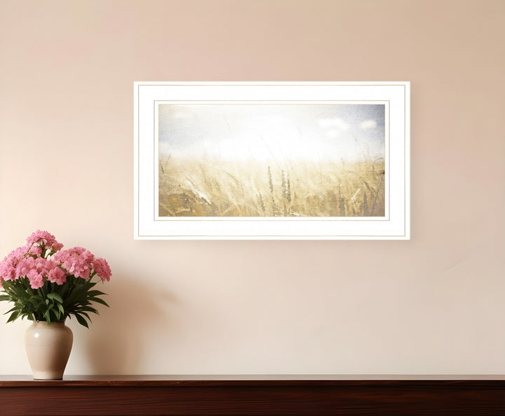 Fields of Gold 1 White Framed Print Wall Art