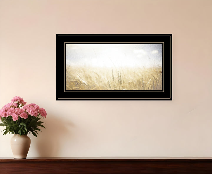 Fields of Gold 2 Black Framed Print Wall Art