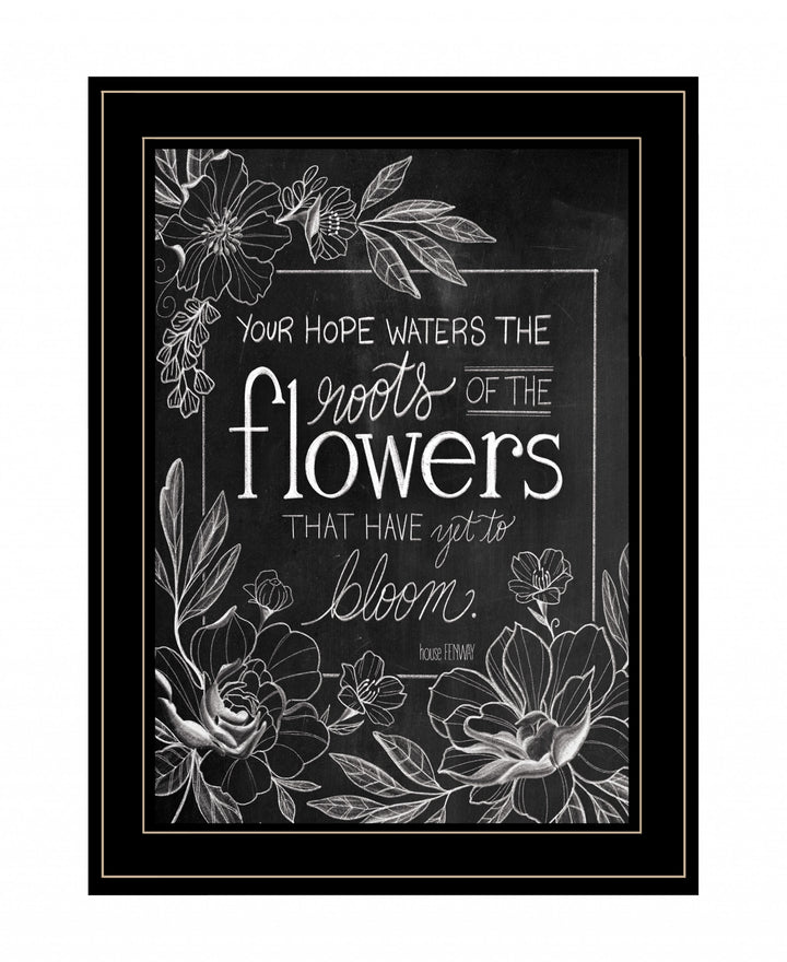 Yet to Bloom 1 Black Framed Print Wall Art