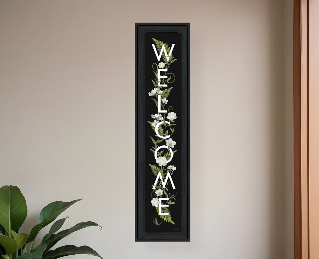 Welcome Sign I 2 Black Framed Print Wall Art