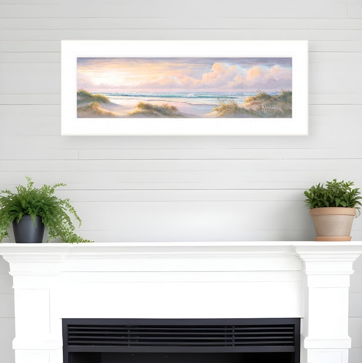 Seascape II 1 White Framed Print Wall Art